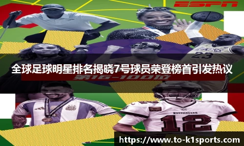全球足球明星排名揭晓7号球员荣登榜首引发热议